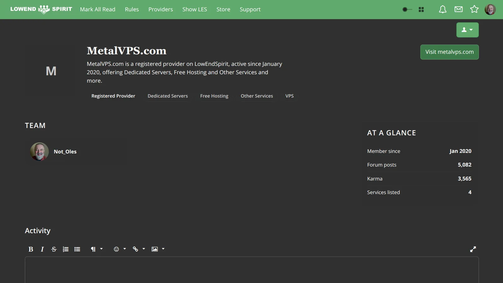 LowEndSpirit - VPS Hosting and tech forum