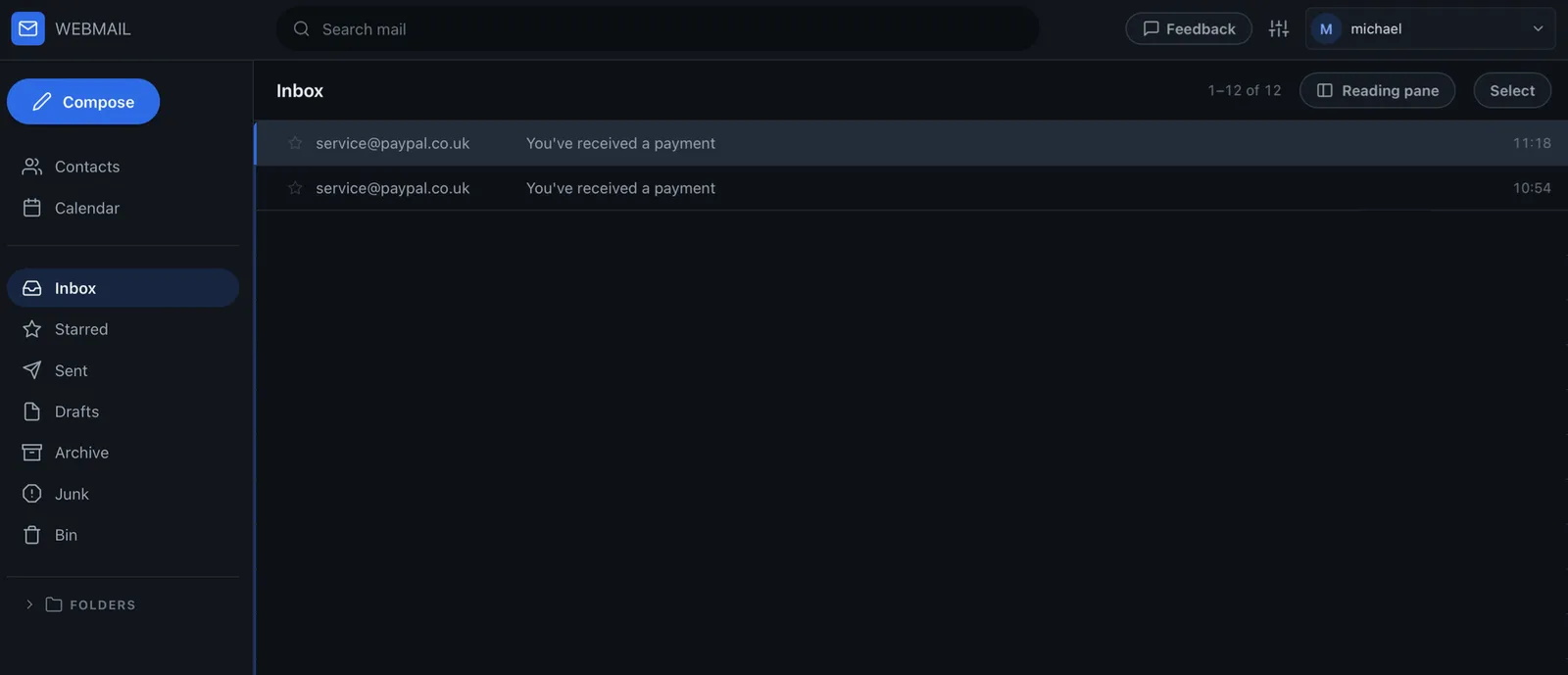 Custom OnePoundEmail webmail