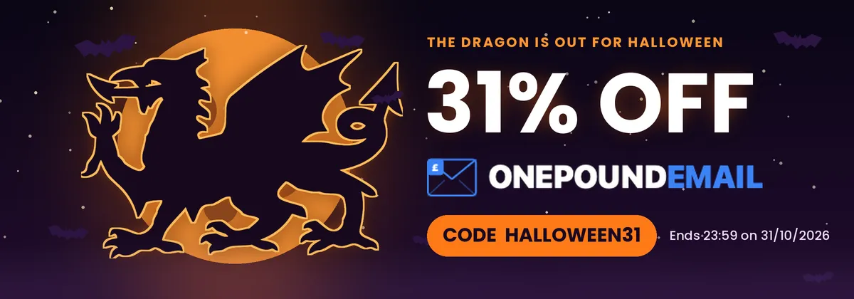 The dragon is out for Halloween, 31% OFF OnePoundEmail with code HALLOWEEN31