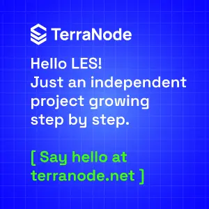 Hello, LES! We are Terranode, an independent project growing step by step.