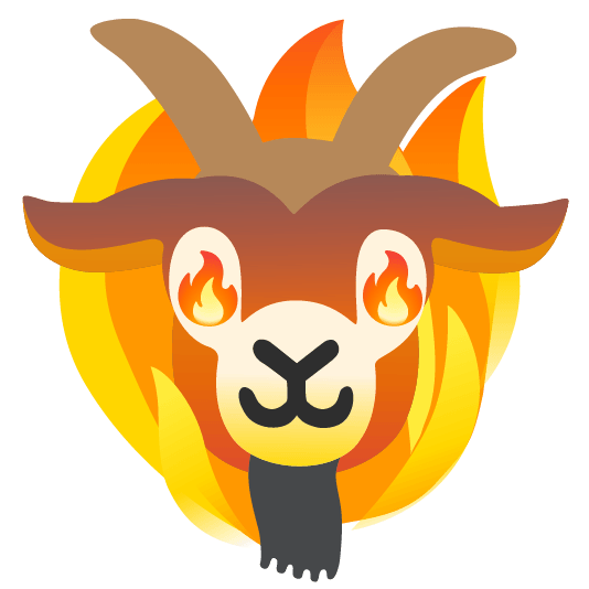 emoji kitchen - Buffalo on fire