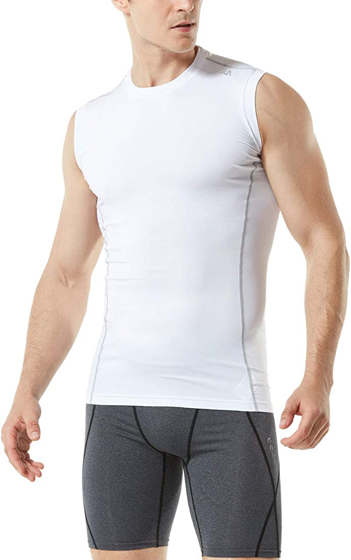 TSLA Men's Sleeveless Workout Shirts
